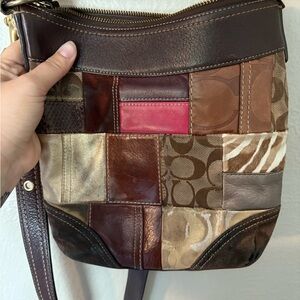 Coach Multicolor Patchwork Crossbody Bag
